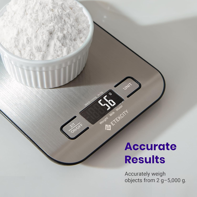 One Scale, Every Use β Digital Food Scale, Tare, 11 Lb, Steel Precision